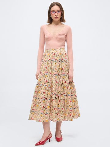 Lollys Laundry - Falda 'Sunset' en beige