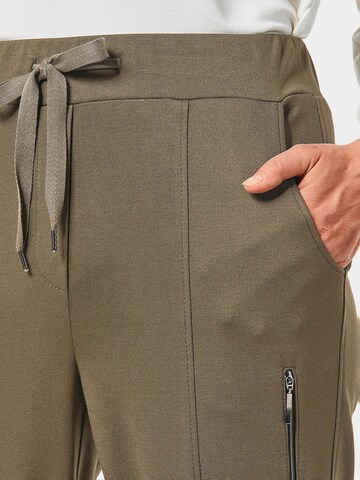 Goldner Slimfit Broek in Groen