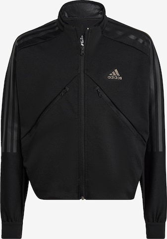 Veste de survêtement 'Tiro Suit Up' ADIDAS SPORTSWEAR en noir : devant