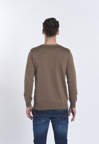 DENIM CULTURE Pullover ' NARCISO ' in Braun