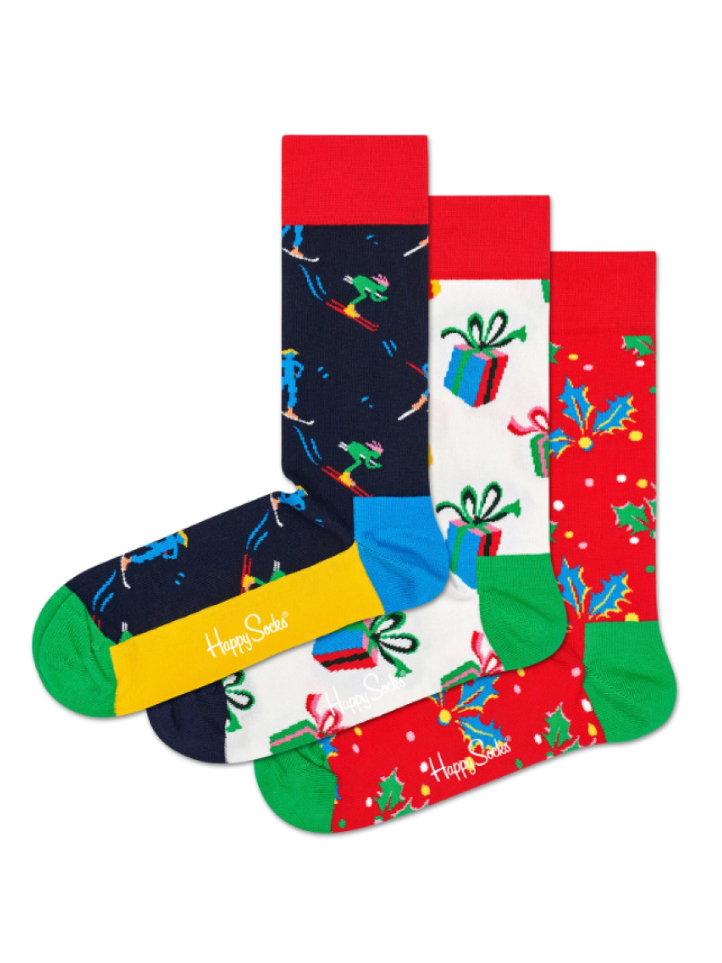 Happy Socks Socks '3er Pack - PLAYING HOLIDAY GIFT BOX' in 36-40 in Mixed colors, Item view