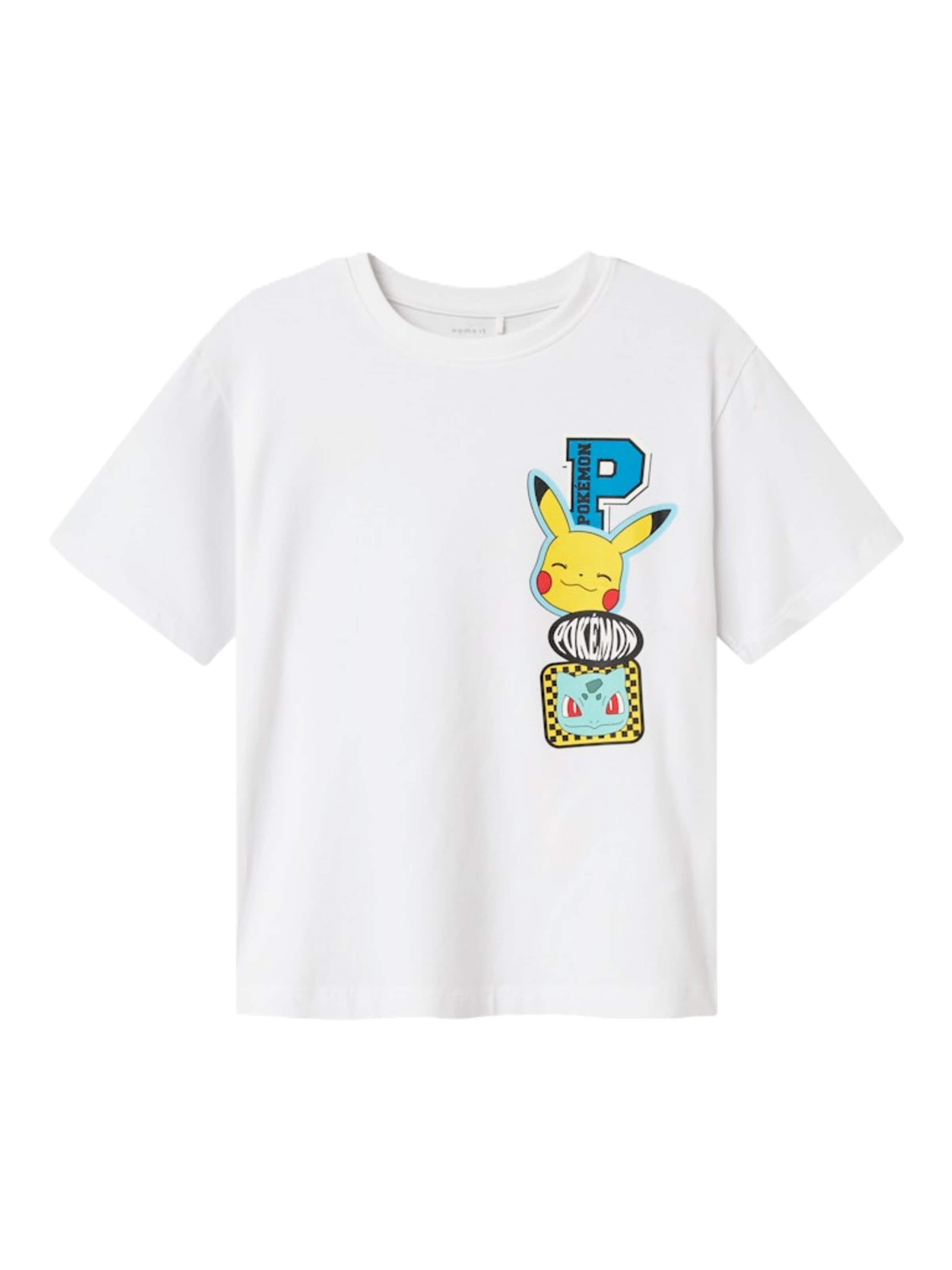 T-Shirt 'NKMJeno Pokemon' NAME IT en blanc : devant