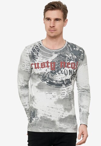 Rusty Neal Shirt in Wit: voorkant