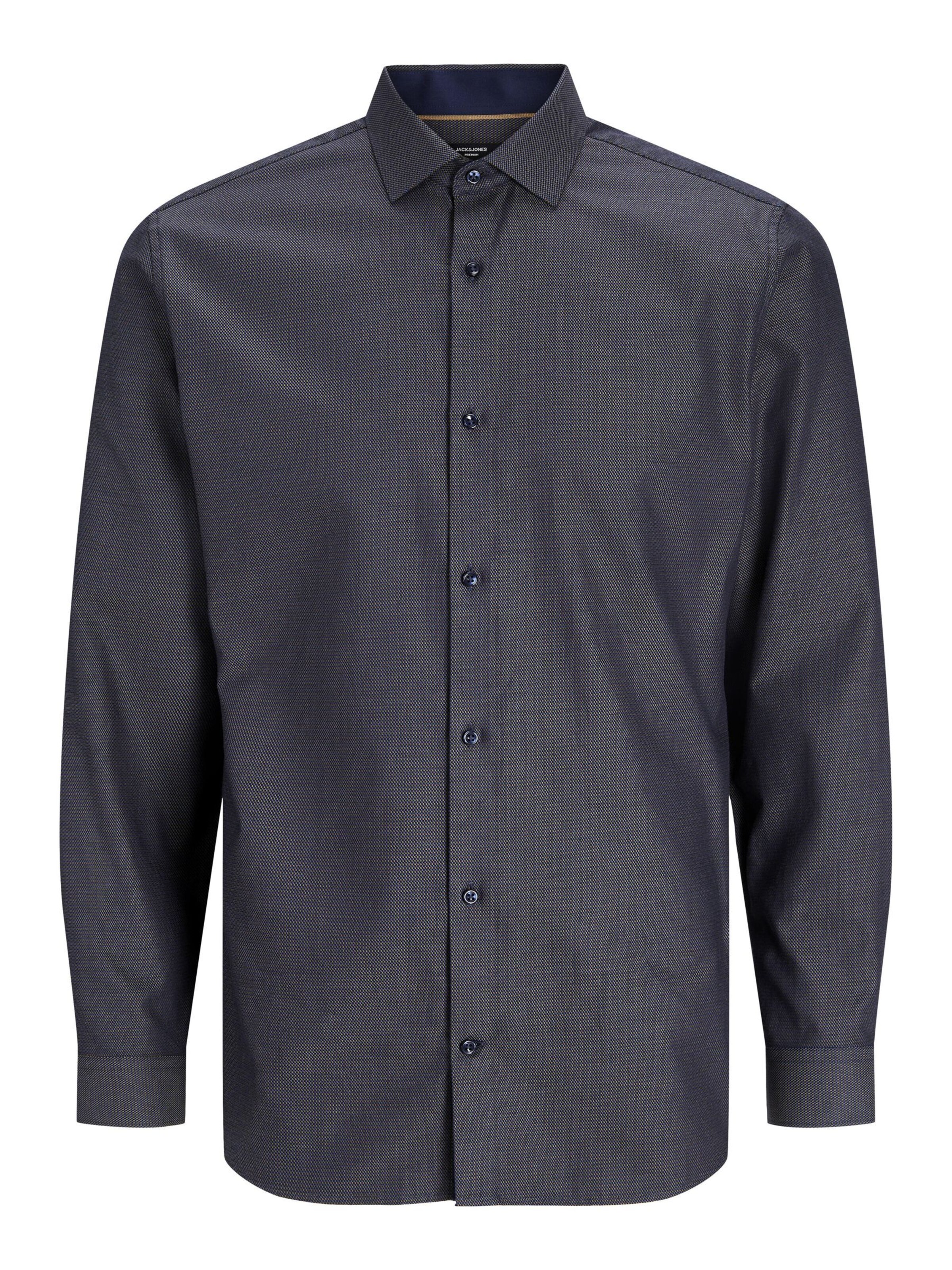 JACK & JONES Button Up Shirt 'JPRBLAParker' in Blue: front