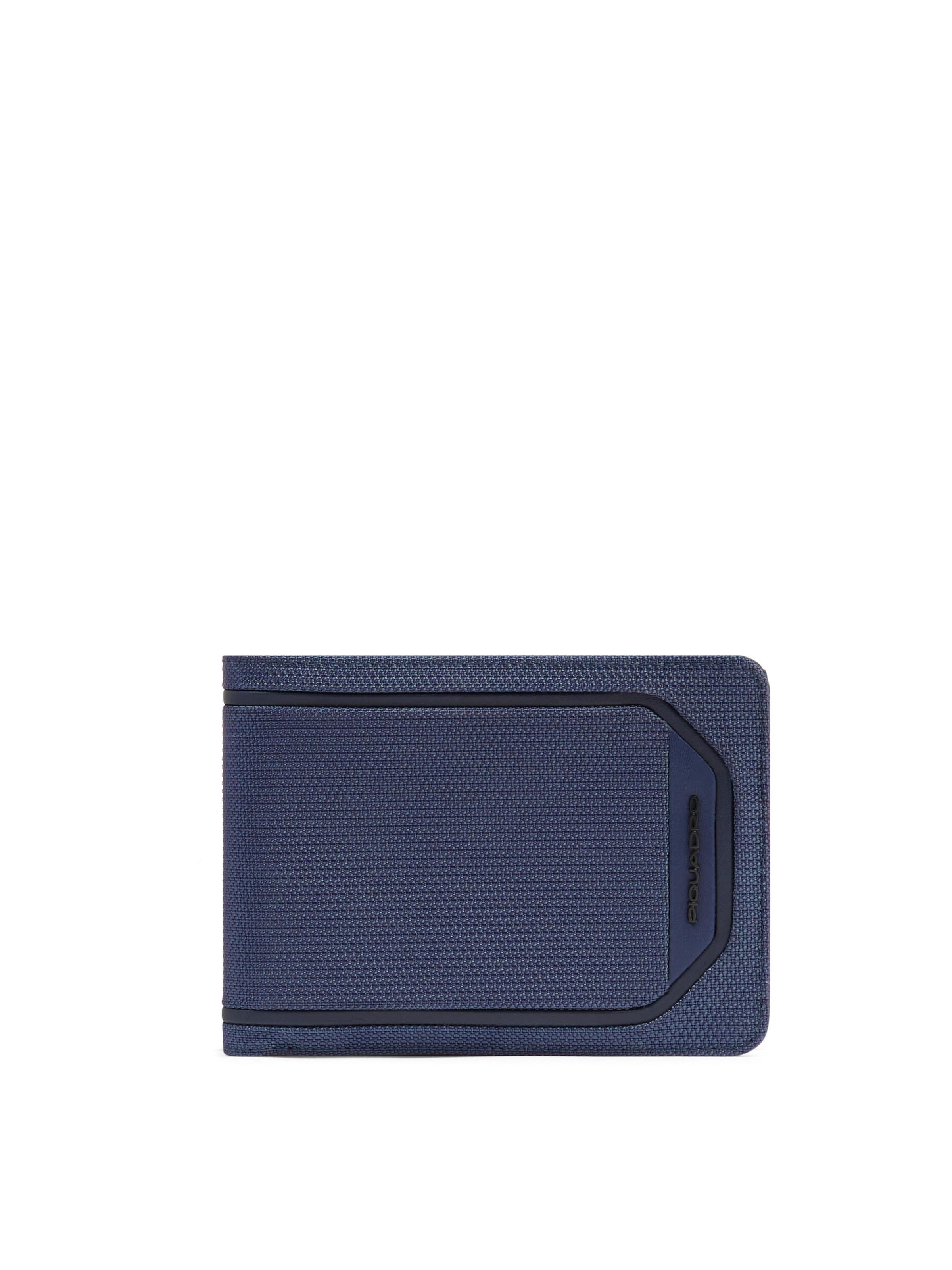 Piquadro Portemonnee in Blauw: voorkant
