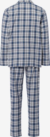 Hanro Pyjama lang 'Cozy Comfort' in Blauw