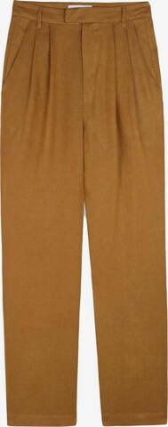 Regular Pantalon à pince Scalpers en marron : devant