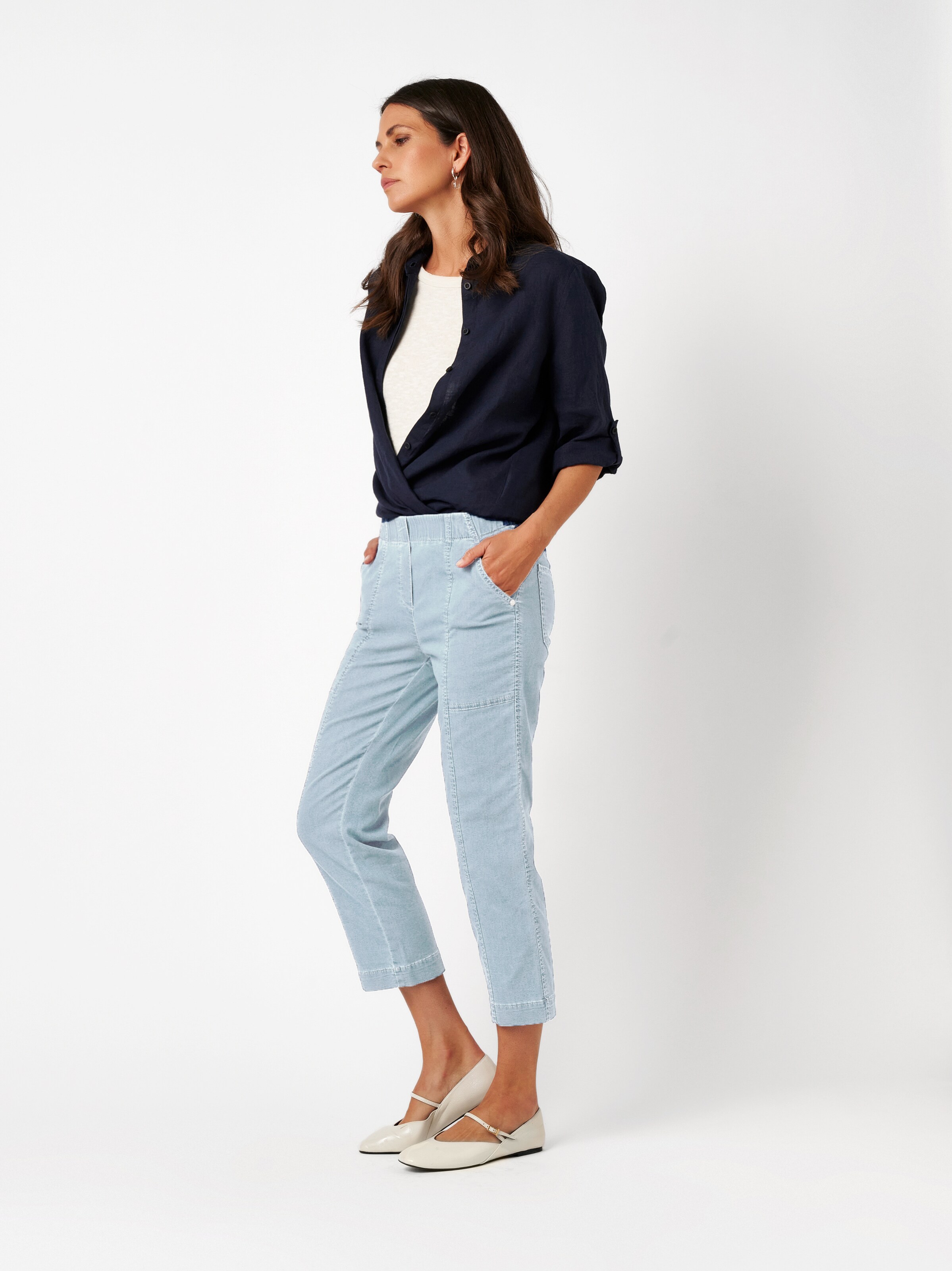 TONI Slimfit Hose in Blau