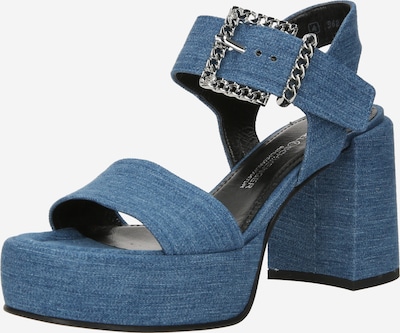 Kennel & Schmenger Sandales 'MILA' en bleu denim / argent, Vue avec produit