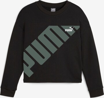 PUMA Sweatshirt 'Power' in Schwarz: predná strana