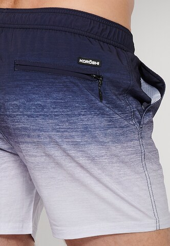 KOROSHI Badeshorts in Blau