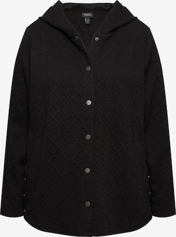 Veste de survêtement Ulla Popken en noir : devant