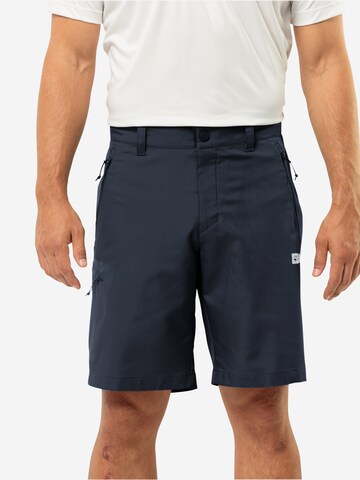 JACK WOLFSKIN Regular Sportshorts 'ACTIVE TRACK' in Blau: predná strana