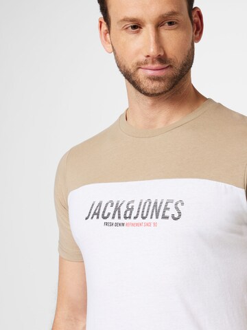 JACK & JONES Shirt 'Dan' in Beige