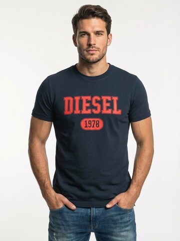 DIESEL Koszulka 'T-DIEGOR 1-A' w kolorze niebieski