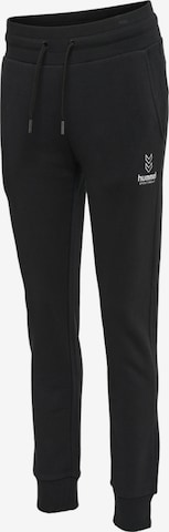 Effilé Pantalon de sport Hummel en noir