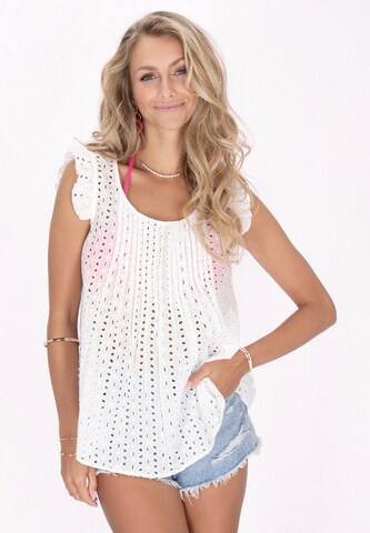 IZIA Топ 'Boho' в Белый: спереди
