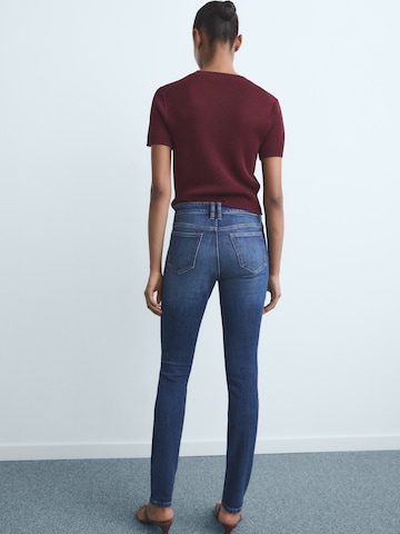 MANGO Skinny Jeans 'Newisa' in Blau
