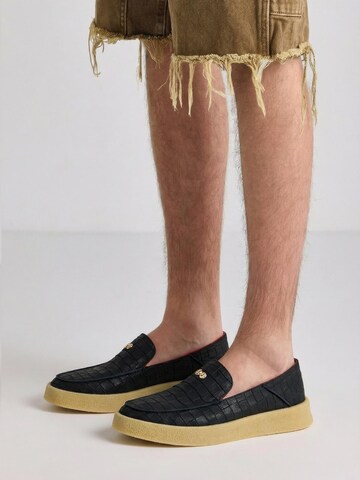 Hide&Jack Classic Flats 'Riva Black Honey' in Black
