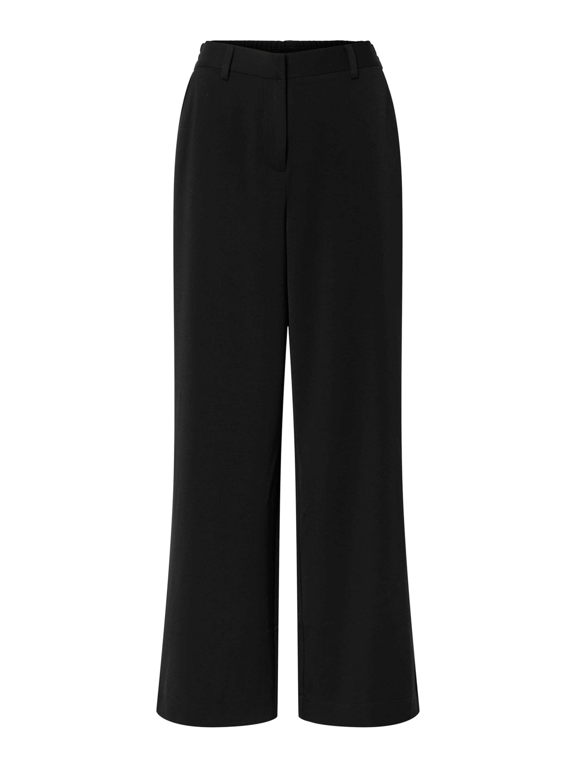 Wide Leg Pantalon 'YASSUSSI' YAS en noir : devant