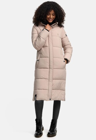 MARIKOO Winter coat in Grey: front