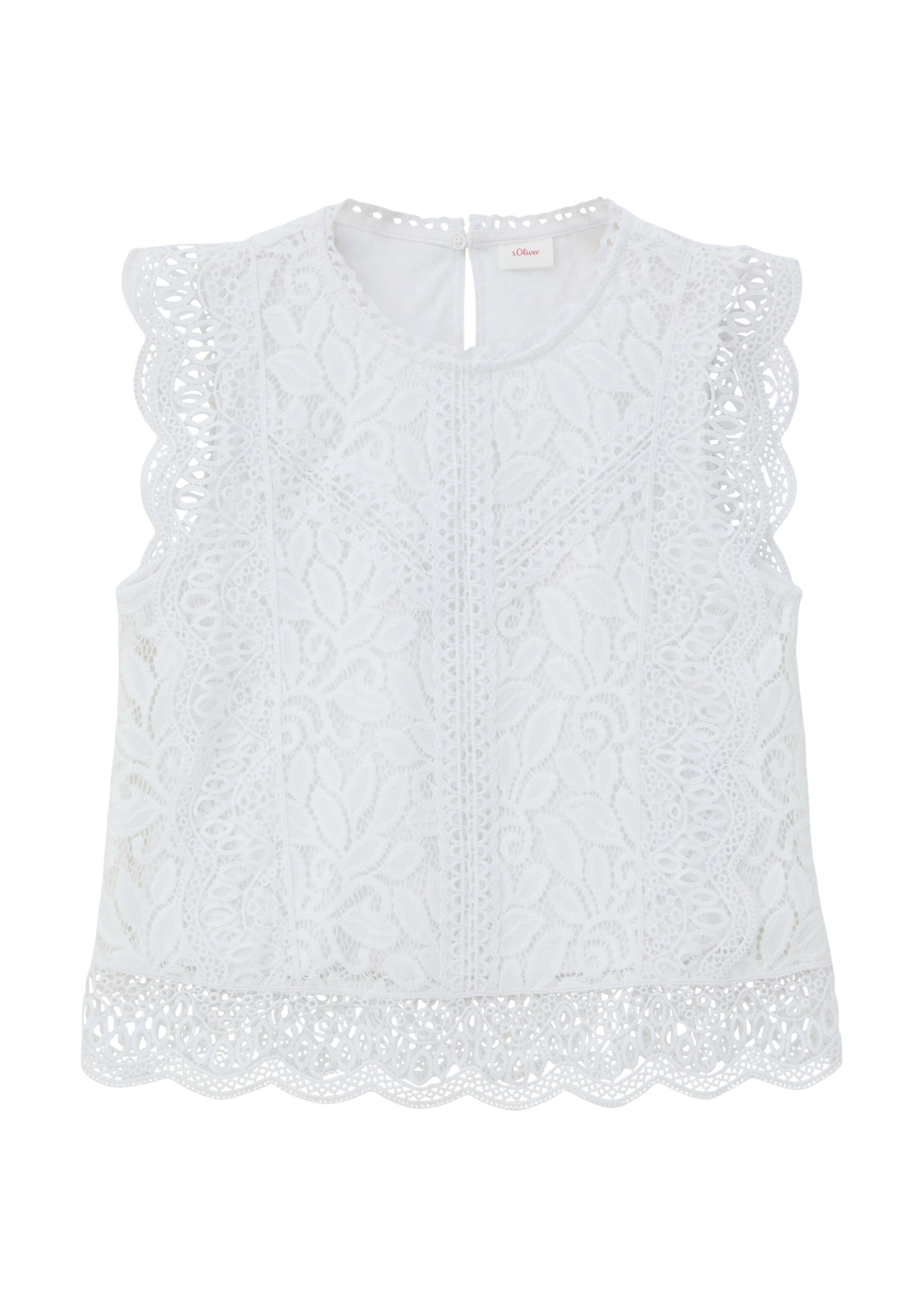 s.Oliver Blouse in Wit: voorkant