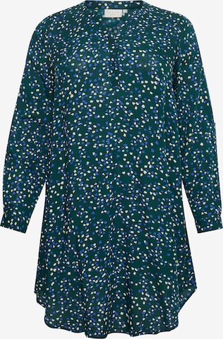 KAFFE CURVE Shirt Dress 'milana ' in Green: front