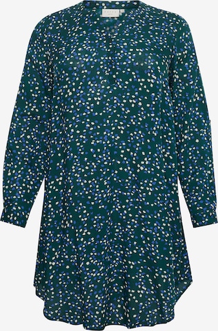KAFFE CURVE Shirt dress 'milana ' in Green: front