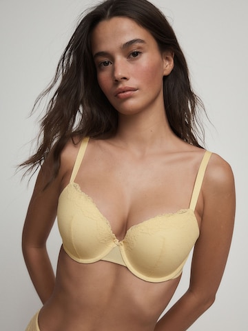 Next Пуш-ап Бюстгальтер в Желтый: спереди