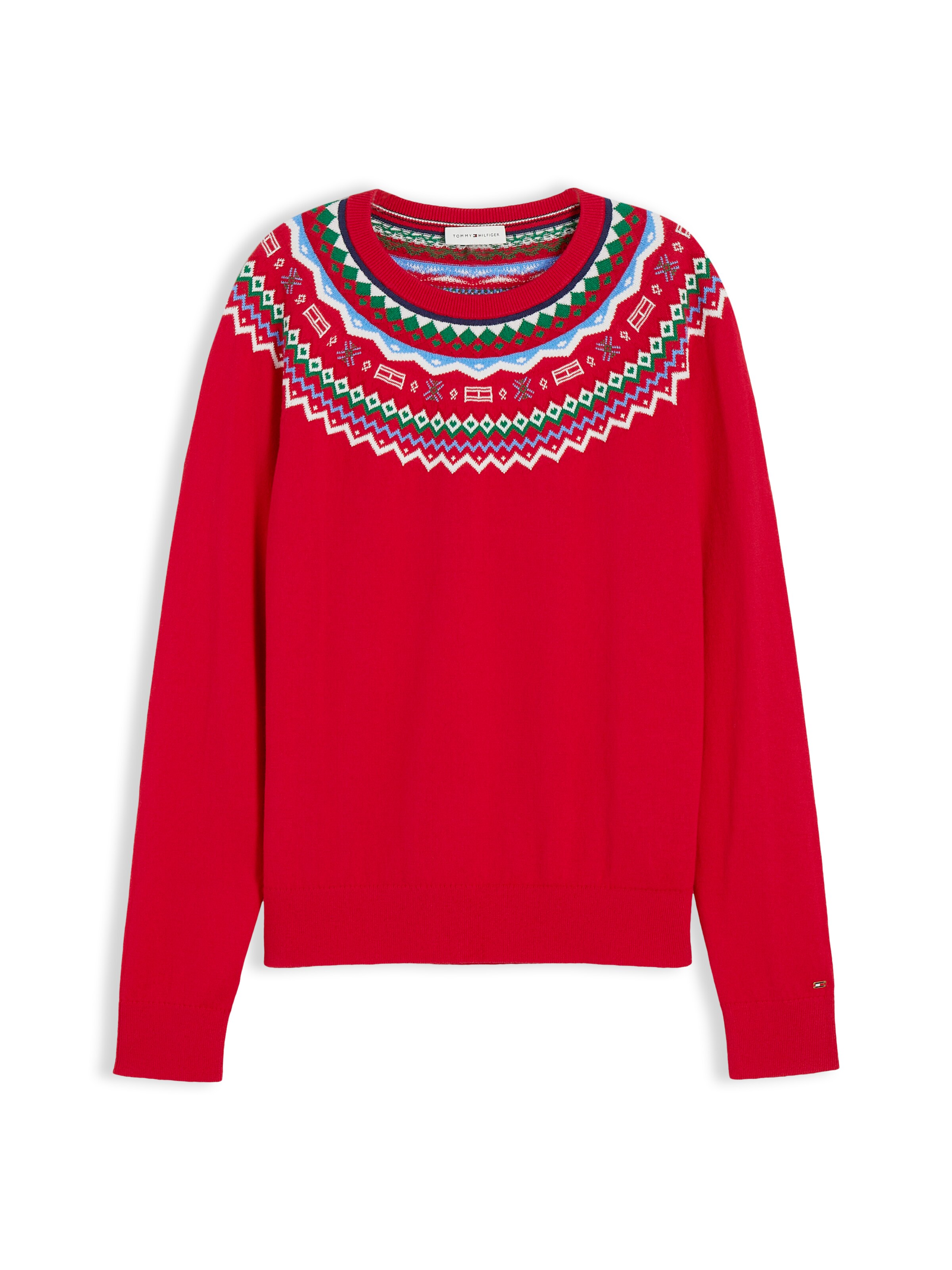 TOMMY HILFIGER Pulóver - piros: elől