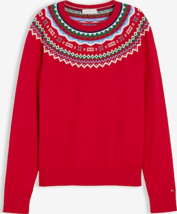 TOMMY HILFIGER Pulóver - piros: elől