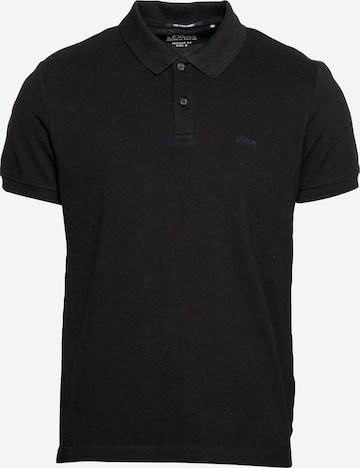 s.Oliver Poloshirt in Schwarz: predná strana