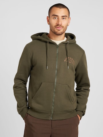 BLEND Sweat jacket in Green