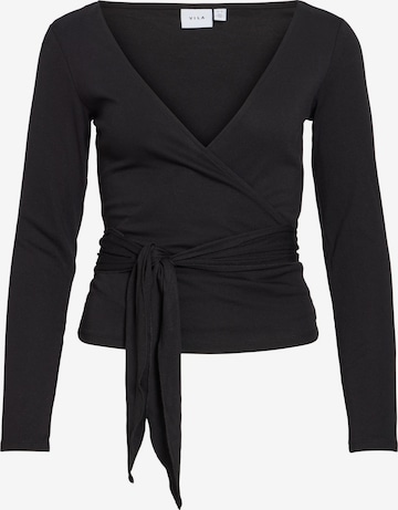 VILA Shirt 'VIGina' in Zwart: voorkant