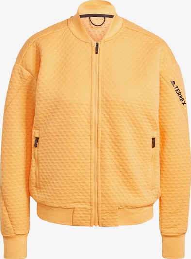 adidas Terrex Fleecejacke in hellorange / schwarz, Produktansicht