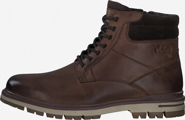 s.Oliver Lace-up boots in Brown