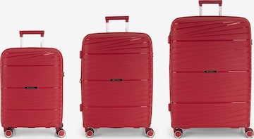 Gabol Suitcase Set 'Kiba' in Red: front