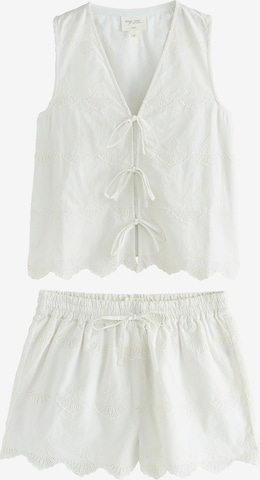 Next Pyjamashortsit värissä valkoinen: etupuoli