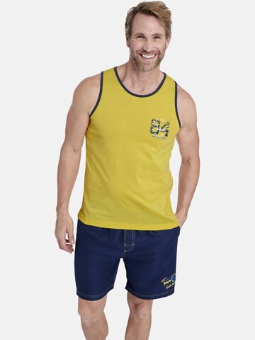 T-Shirt ' Sakari ' Jan Vanderstorm en jaune