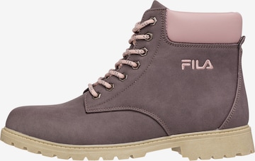 FILA Lace-Up Ankle Boots 'MAVERICK' in Purple: front