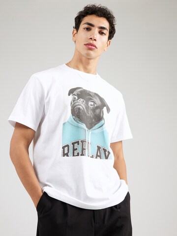 REPLAY T-Shirt in Weiß: Vorderseite