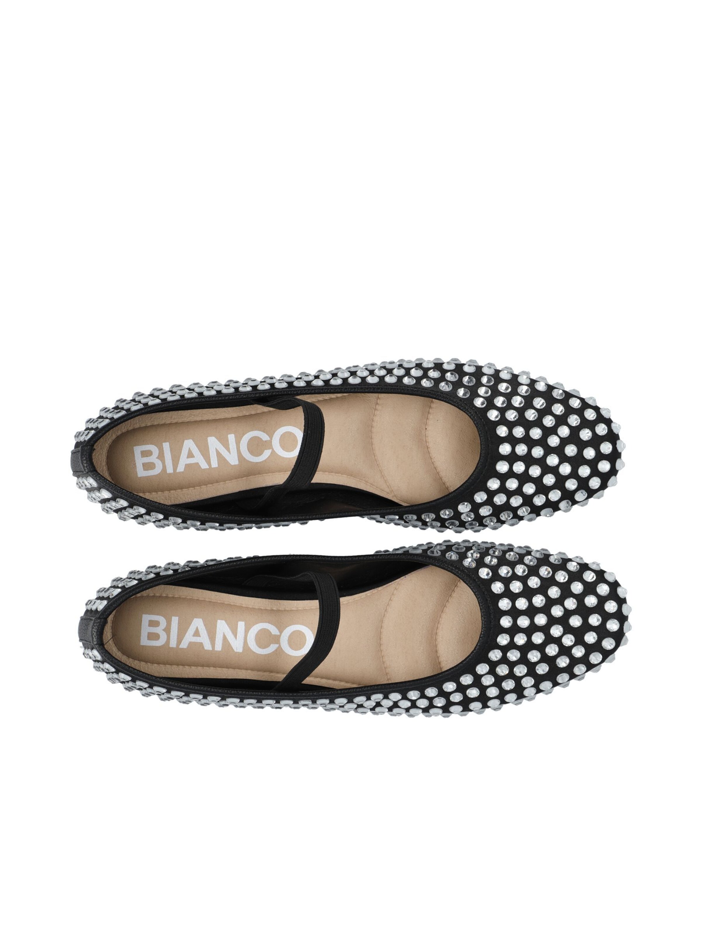 Bianco Ballerinasko med rem 'Lilja' i sort