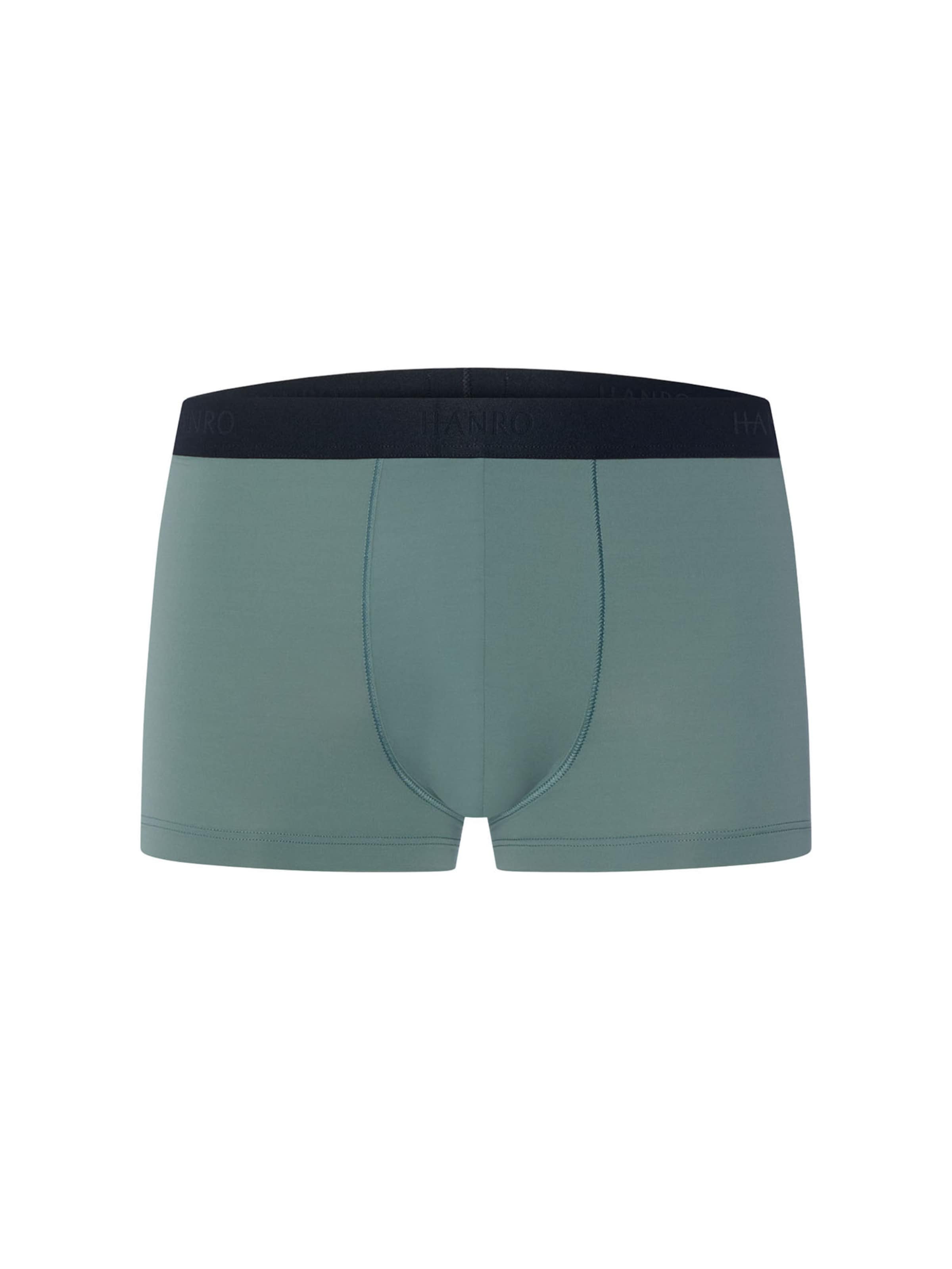 Hanro - Boxers ' Micro Touch ' em verde: frente