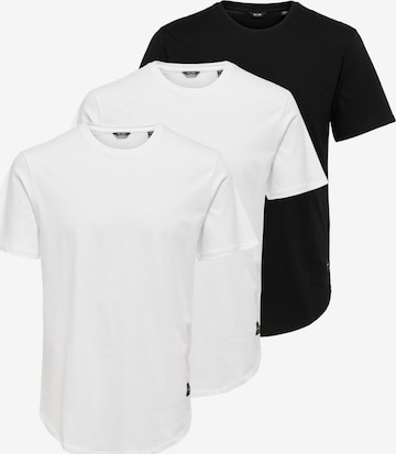 Only & Sons Shirt 'Matt' in Schwarz: Vorderseite