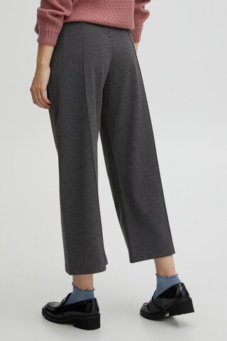 ICHI Wide leg Pants 'KATE' in Grey