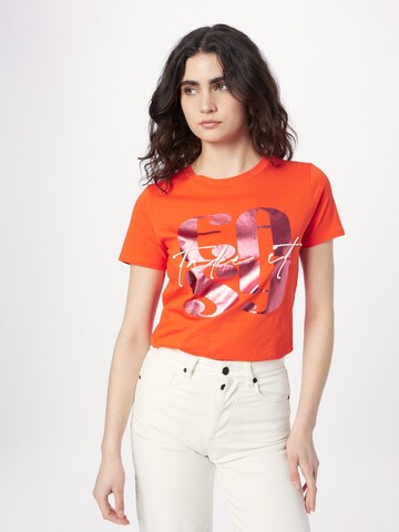BOSS Tričko 'Elogo' – oranžová: přední strana