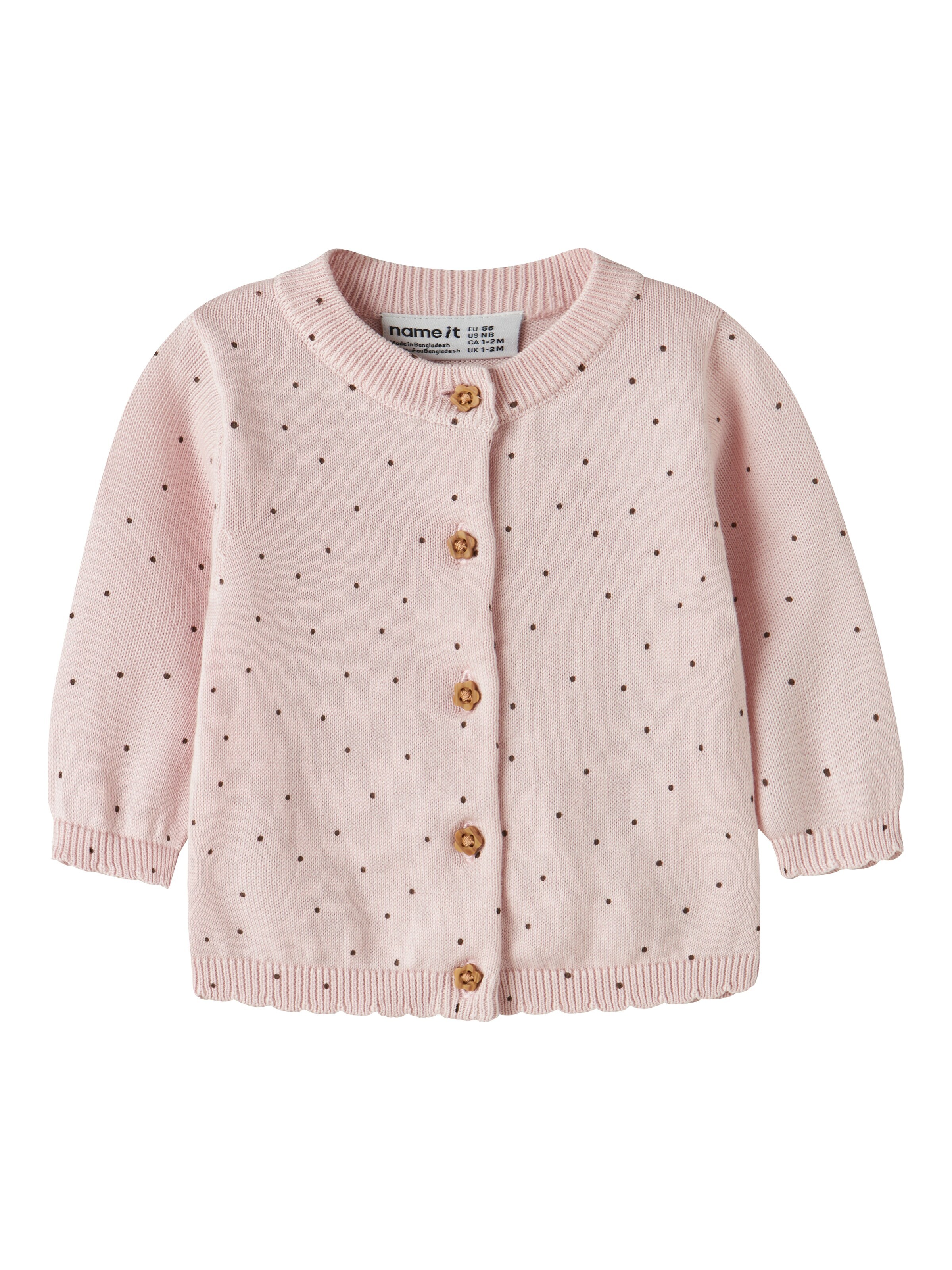 NAME IT Knit Cardigan 'NBFLADOT' in 56 in Rose, Item view