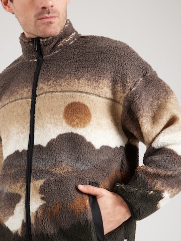Only & Sons Fleece jas in Bruin