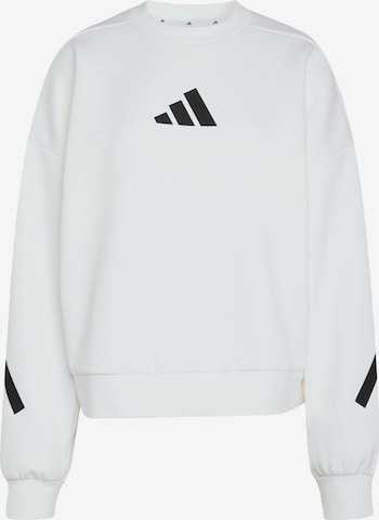 ADIDAS SPORTSWEAR Athletic Sweatshirt 'Z.N.E.' in White: front