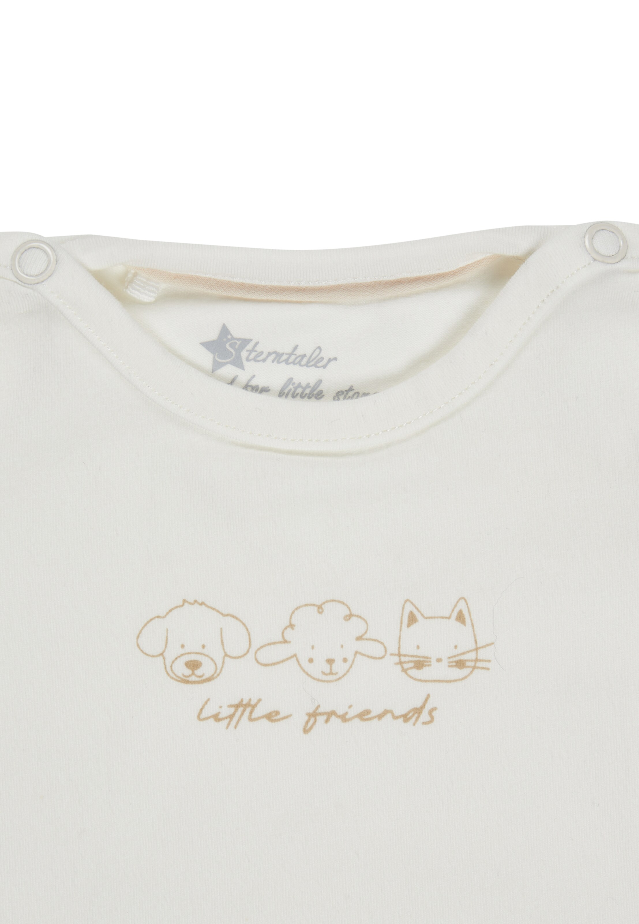 STERNTALER Romper/Bodysuit 'Freunde' in White